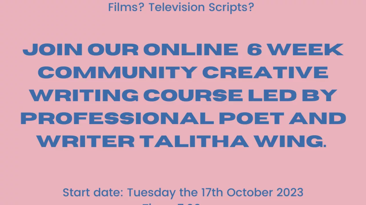 Online Creative Writing Course with Professional Poet Talitha Wing - photo