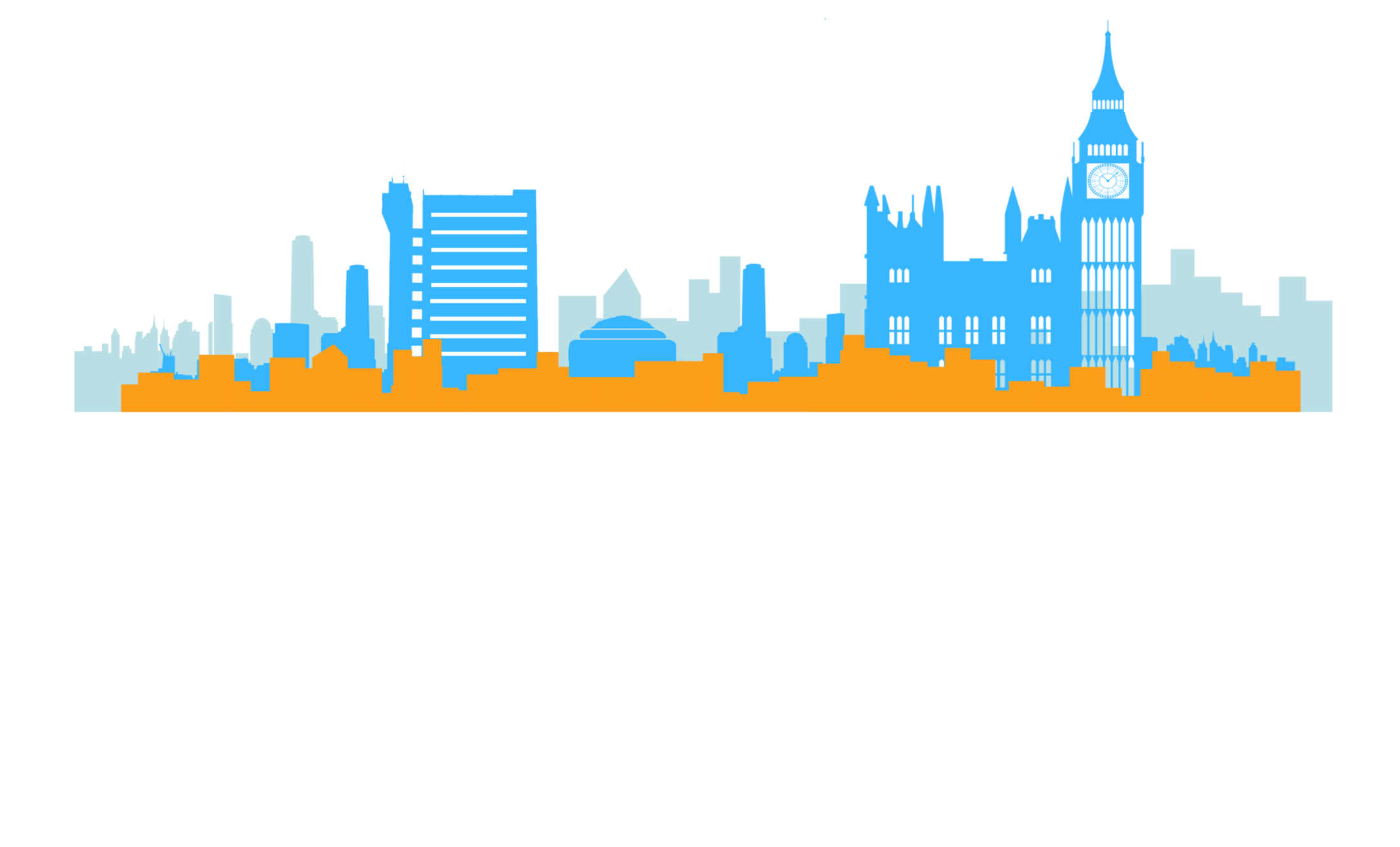 2022 Our City logo white
